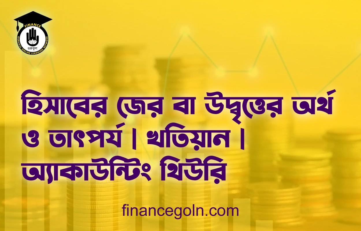 হিসাবের জের বা উদ্বৃত্তের অর্থ ও তাৎপর্য | খতিয়ান | অ্যাকাউন্টিং থিউরি